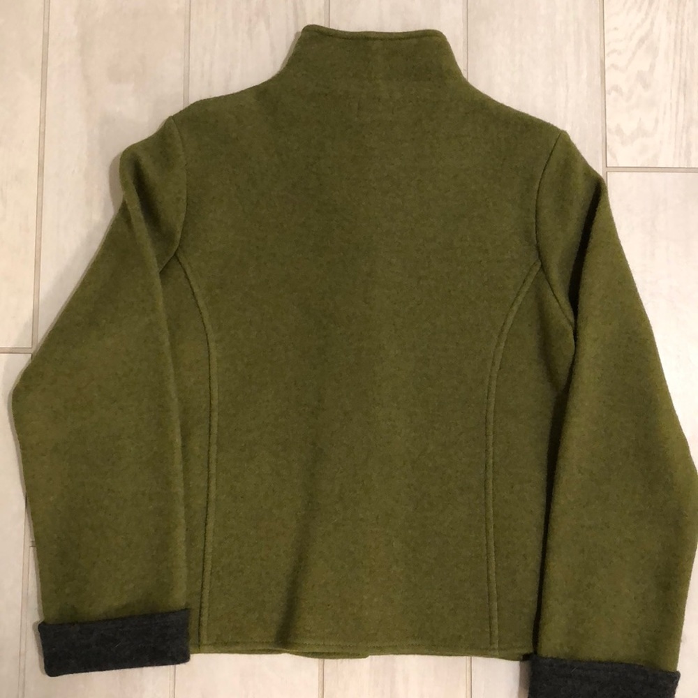 Nomadic Traders Wool Jacket Green Gray Small - image 6